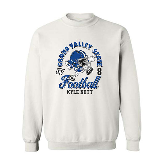 Grand Valley - NCAA Football : Kyle Nott - Fashion Shersey Crewneck Sweatshirt-0