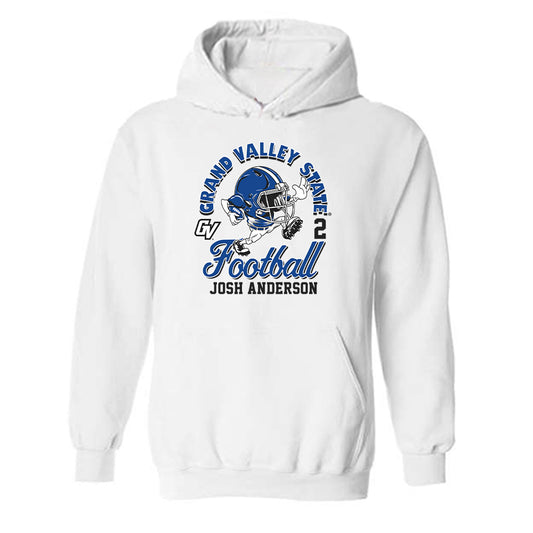 Grand Valley - NCAA Football : Josh Anderson - Fashion Shersey Hooded Sweatshirt-0