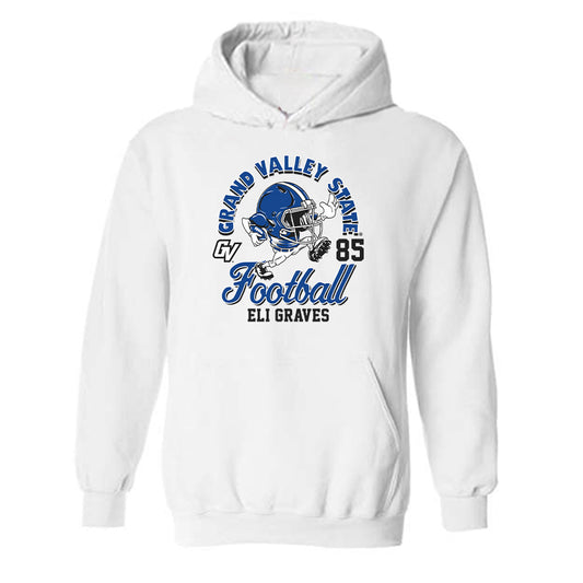 Grand Valley - NCAA Football : Eli Graves - Fashion Shersey Hooded Sweatshirt-0