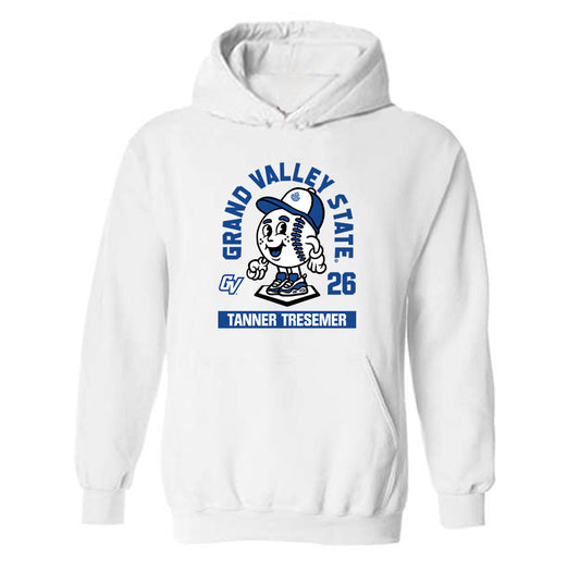 Grand Valley - NCAA Baseball : Tanner Tresemer - Fashion Shersey Hooded Sweatshirt-0