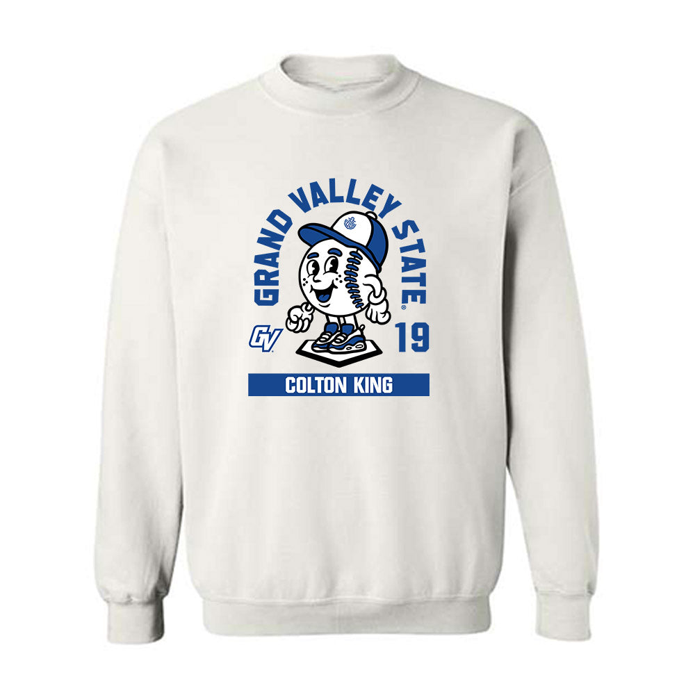 Grand Valley - NCAA Baseball : Colton King - Fashion Shersey Crewneck Sweatshirt-0
