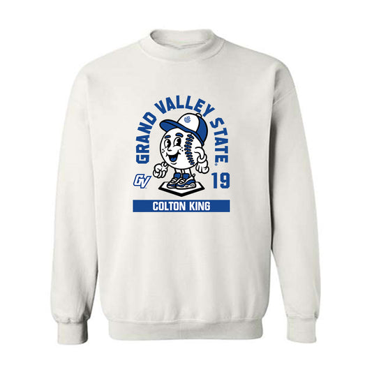 Grand Valley - NCAA Baseball : Colton King - Fashion Shersey Crewneck Sweatshirt-0