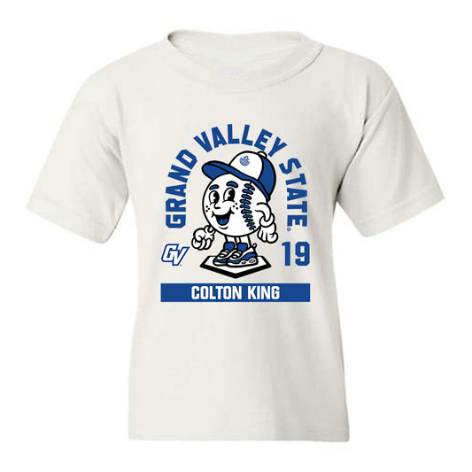 Grand Valley - NCAA Baseball : Colton King - Fashion Shersey Youth T-Shirt-0