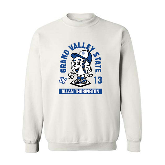 Grand Valley - NCAA Baseball : Allan Thorington - Fashion Shersey Crewneck Sweatshirt-0
