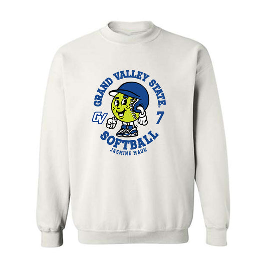 Grand Valley - NCAA Softball : Jasmine Mauk - Fashion Shersey Crewneck Sweatshirt-0