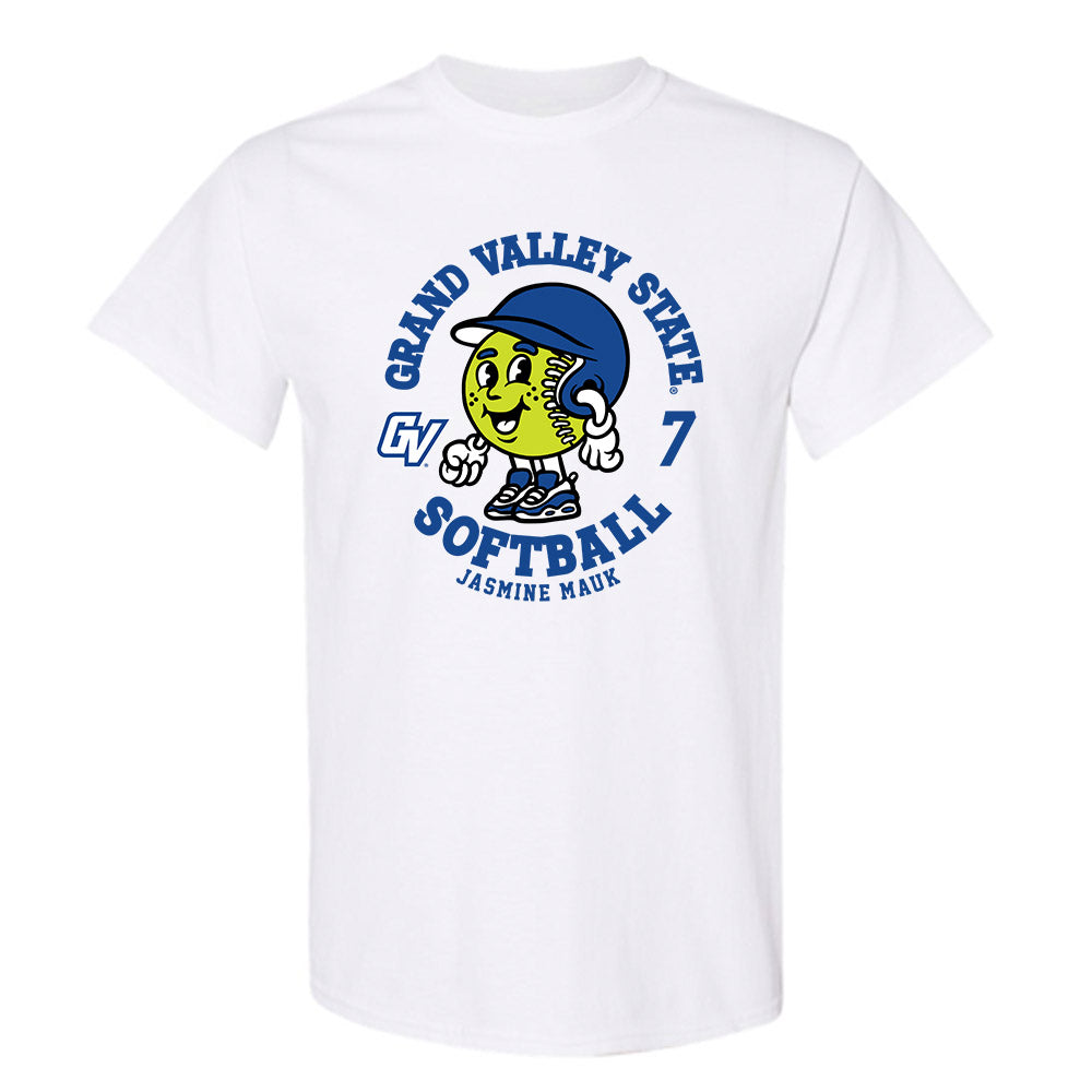 Grand Valley - NCAA Softball : Jasmine Mauk - Fashion Shersey T-Shirt-0