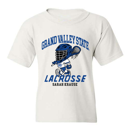 Grand Valley - NCAA Women's Lacrosse : Sarah Krause - Fashion Shersey Youth T-Shirt-0