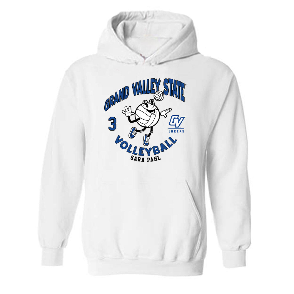 Grand Valley - NCAA Women's Volleyball : Sara Pahl - Fashion Shersey Hooded Sweatshirt-0