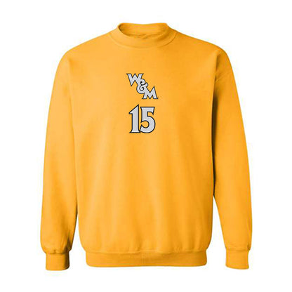 William & Mary - NCAA Women's Basketball : Amelia Basit - Replica Shersey Crewneck Sweatshirt-0