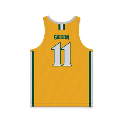 William & Mary - NCAA Women's Basketball : Aislinn Gibson - Gold Basketball Jersey-1