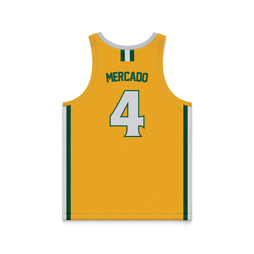 William & Mary - NCAA Women's Basketball : Arianna Mercado - Gold Basketball Jersey-1