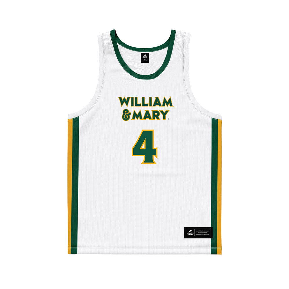 William & Mary - NCAA Women's Basketball : Arianna Mercado - White Basketball Jersey-0