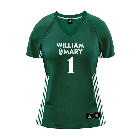 William & Mary - NCAA Women's Volleyball : Damisi Osibodu - Green Volleyball Jersey-0