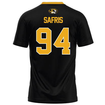 Missouri - NCAA Football : Will Safris - Black Football Jersey