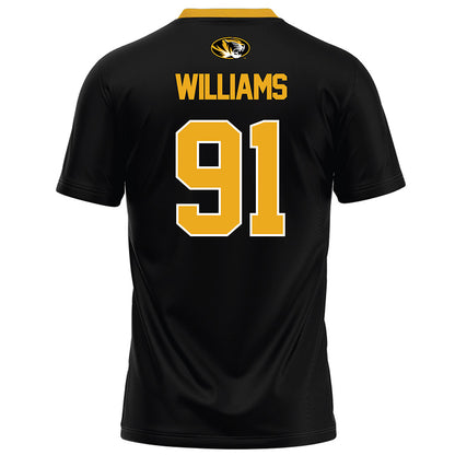 Missouri - NCAA Football : Elias Williams - Black Football Jersey