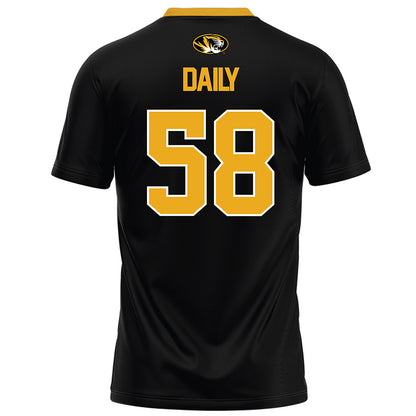 Missouri - NCAA Football : Jackson Daily - Black Football Jersey