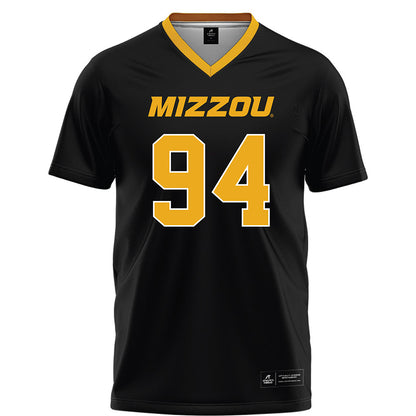 Missouri - NCAA Football : Will Safris - Black Football Jersey