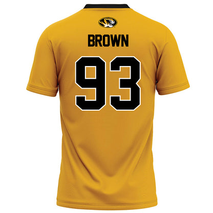 Missouri - NCAA Football : Jaylen Brown - Gold Football Jersey