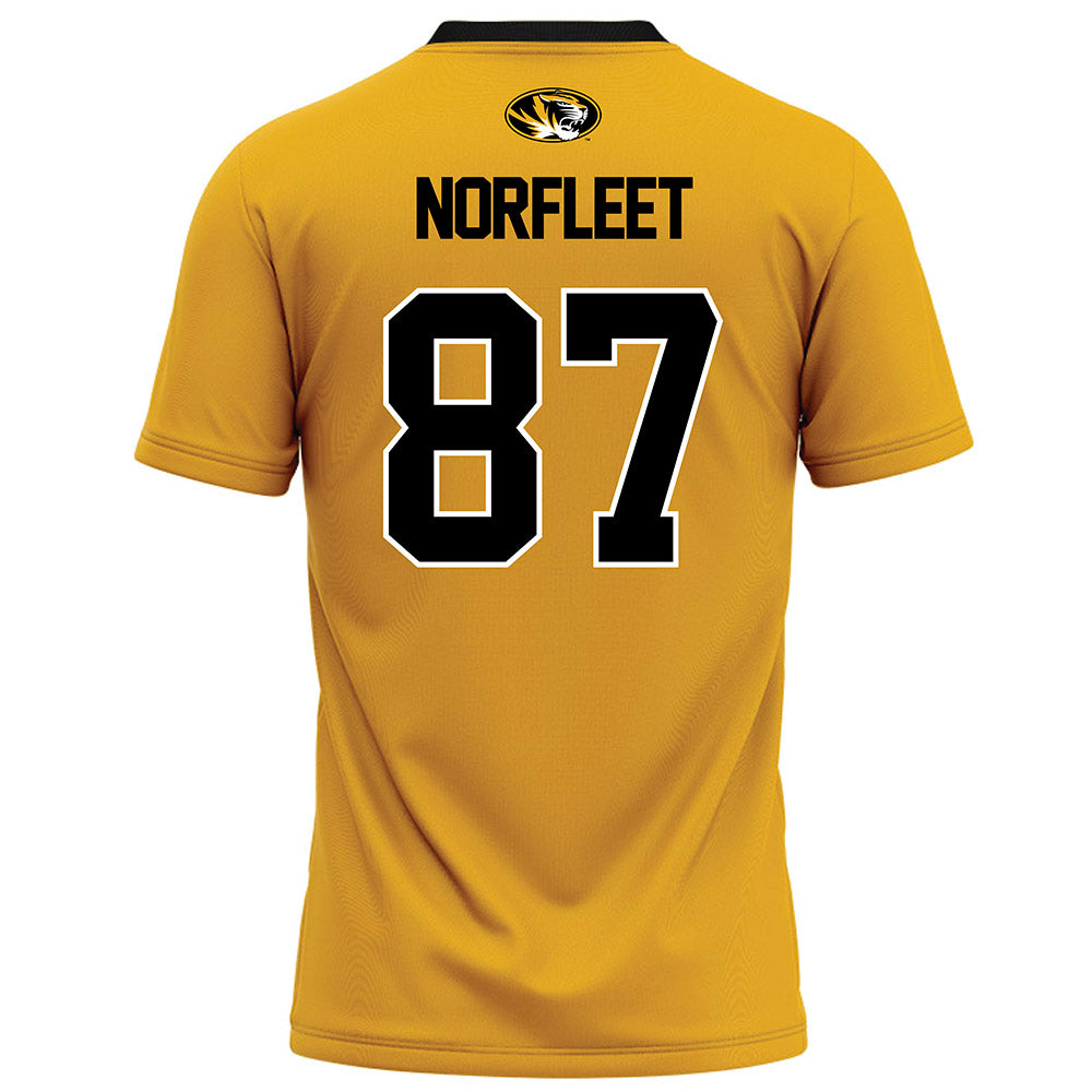 Missouri - NCAA Football : Brett Norfleet - Gold Football Jersey