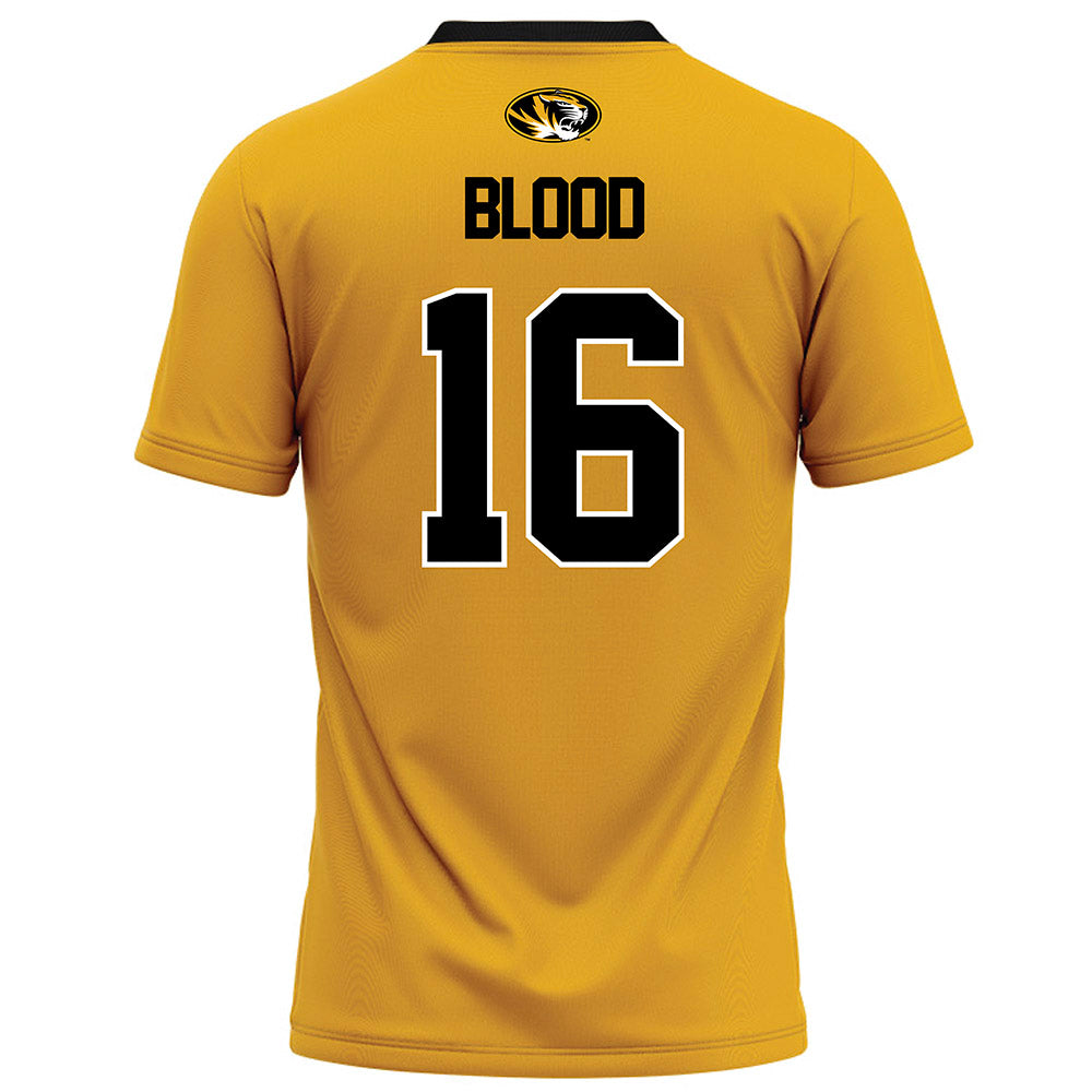 Missouri - NCAA Football : Daniel Blood - Gold Football Jersey