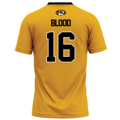 Missouri - NCAA Football : Daniel Blood - Gold Football Jersey