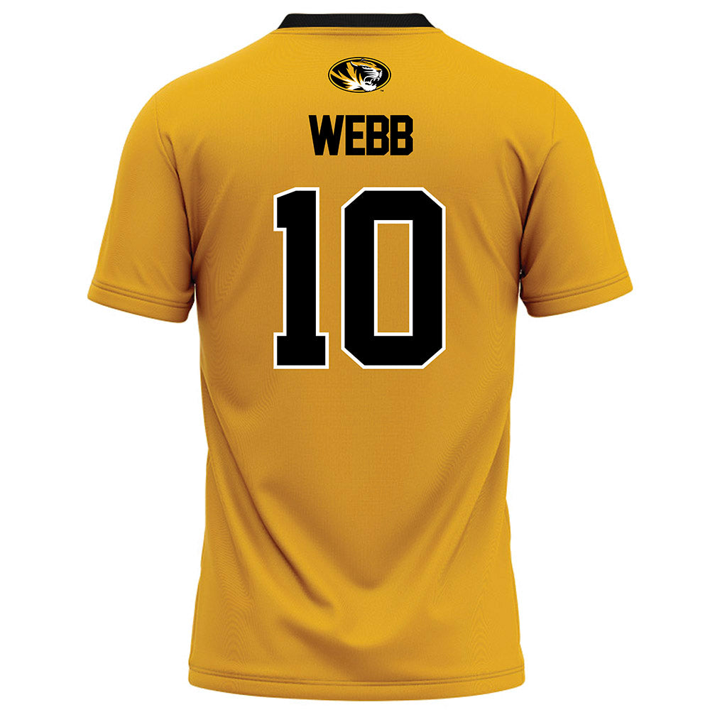 Missouri - NCAA Football : Sterling Webb - Gold Football Jersey