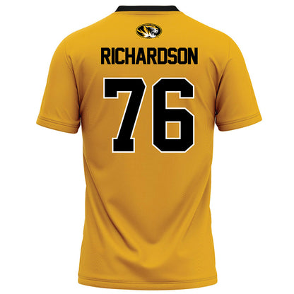 Missouri - NCAA Football : Jayven Richardson - Gold Football Jersey