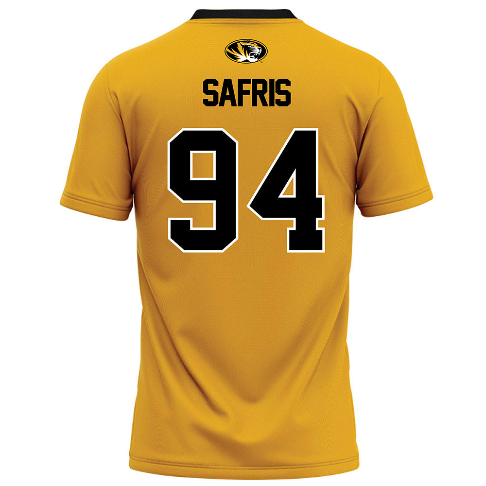 Missouri - NCAA Football : Will Safris - Gold Football Jersey