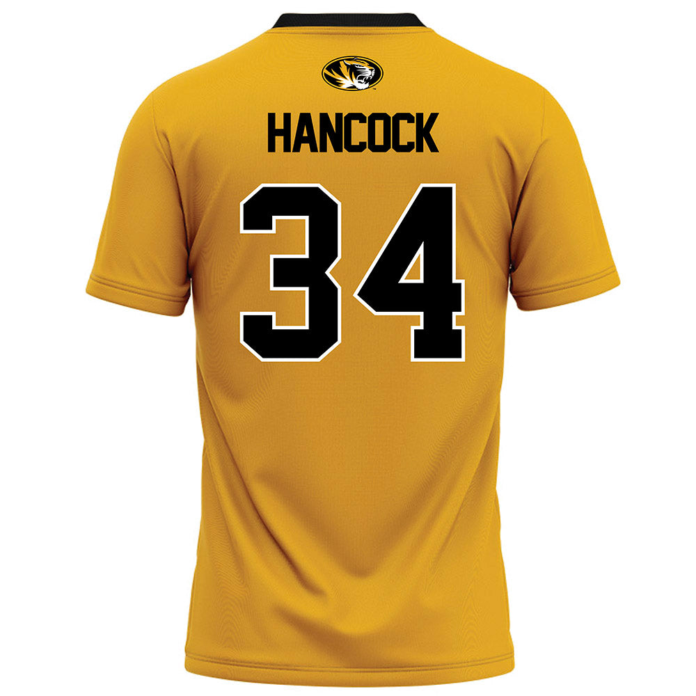 Missouri - NCAA Football : Jackson Hancock - Gold Football Jersey