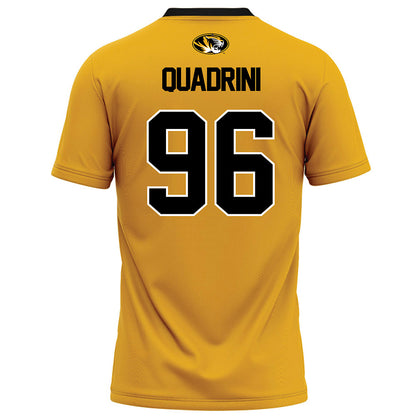 Missouri - NCAA Football : Nick Quadrini - Gold Football Jersey