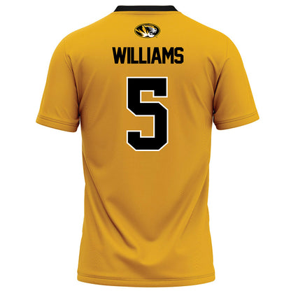 Missouri - NCAA Football : Kristian Williams - Gold Football Jersey