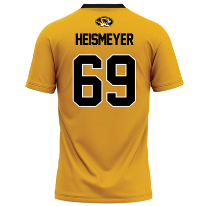 Missouri - NCAA Football : Drake Heismeyer - Gold Football Jersey