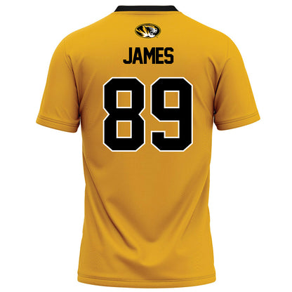 Missouri - NCAA Football : Jude James - Gold Football Jersey