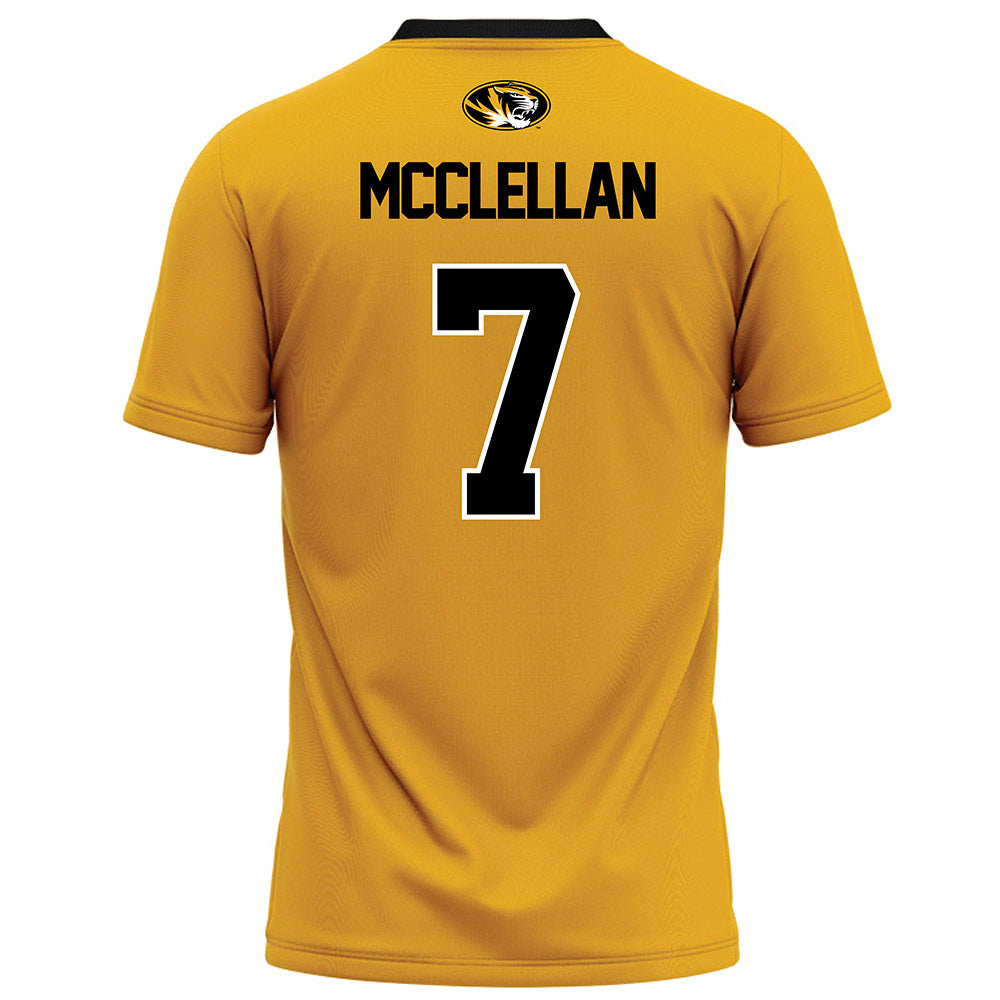 Missouri - NCAA Football : Chris McClellan - Gold Football Jersey