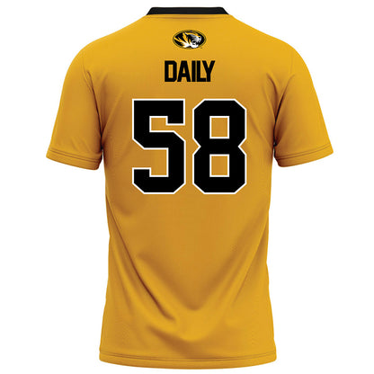 Missouri - NCAA Football : Jackson Daily - Gold Football Jersey