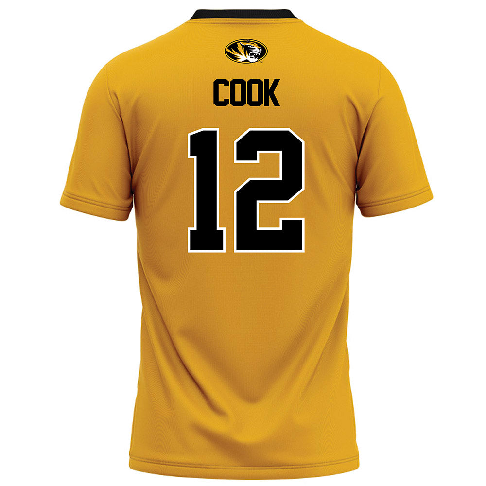 Missouri - NCAA Football : Brady Cook - Gold Football Jersey