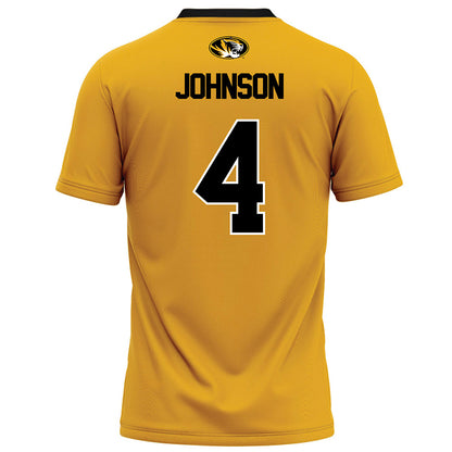 Missouri - NCAA Football : Trevez Johnson - Gold Football Jersey