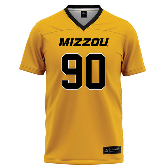 Missouri - NCAA Football : Grayson Cutchlow - Gold Football Jersey