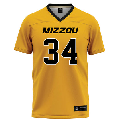 Missouri - NCAA Football : Ricardo Merriweather - Gold Football Jersey