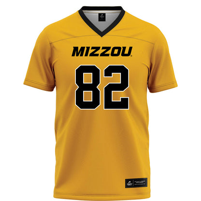 Missouri - NCAA Football : Logan Muckey - Gold Football Jersey