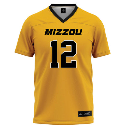 Missouri - NCAA Football : Brady Cook - Gold Football Jersey