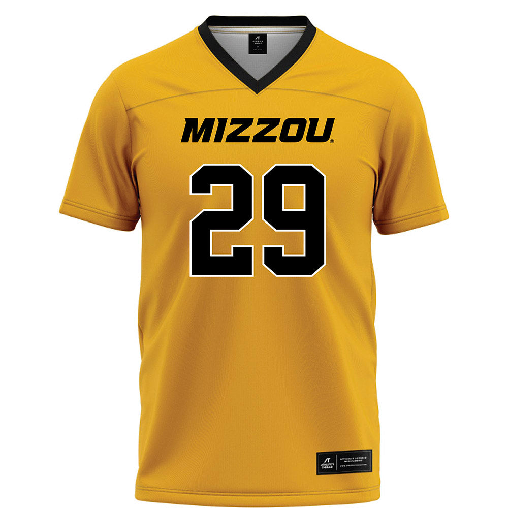 Missouri - NCAA Football : Cameron Keys - Gold Football Jersey