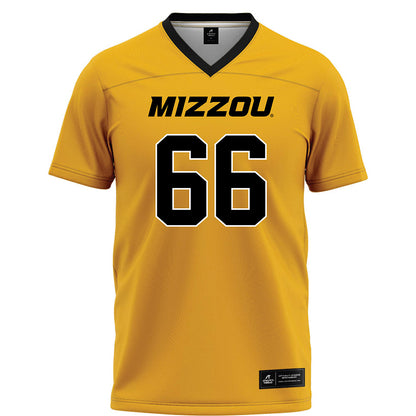 Missouri - NCAA Football : Logan Reichert - Gold Football Jersey