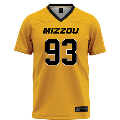 Missouri - NCAA Football : Jaylen Brown - Gold Football Jersey