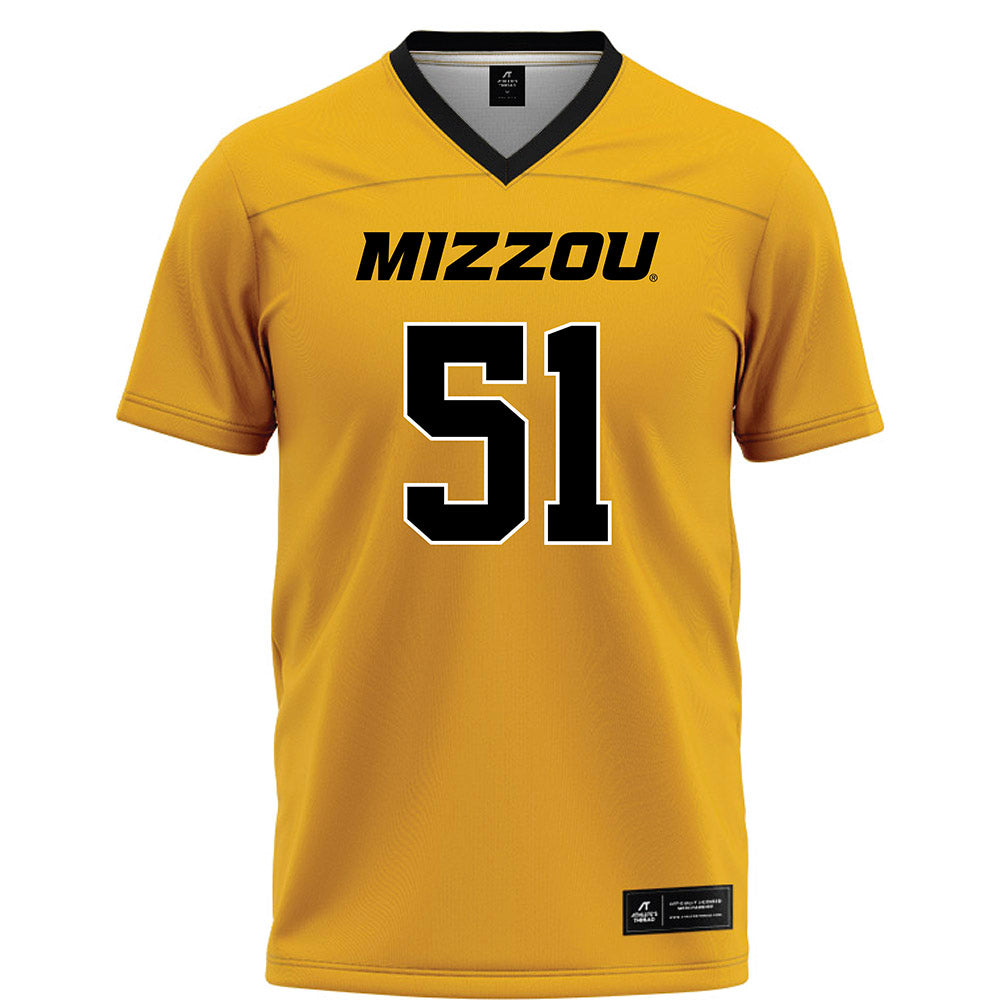 Missouri - NCAA Football : Tyson Ellison - Gold Football Jersey