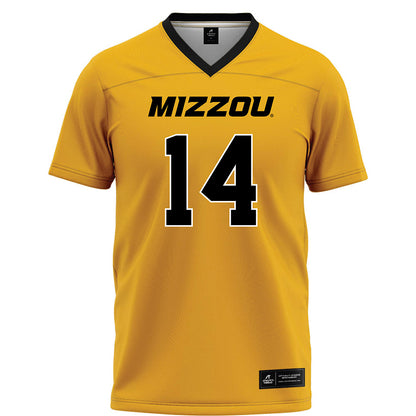 Missouri - NCAA Football : Triston Newson - Gold Football Jersey