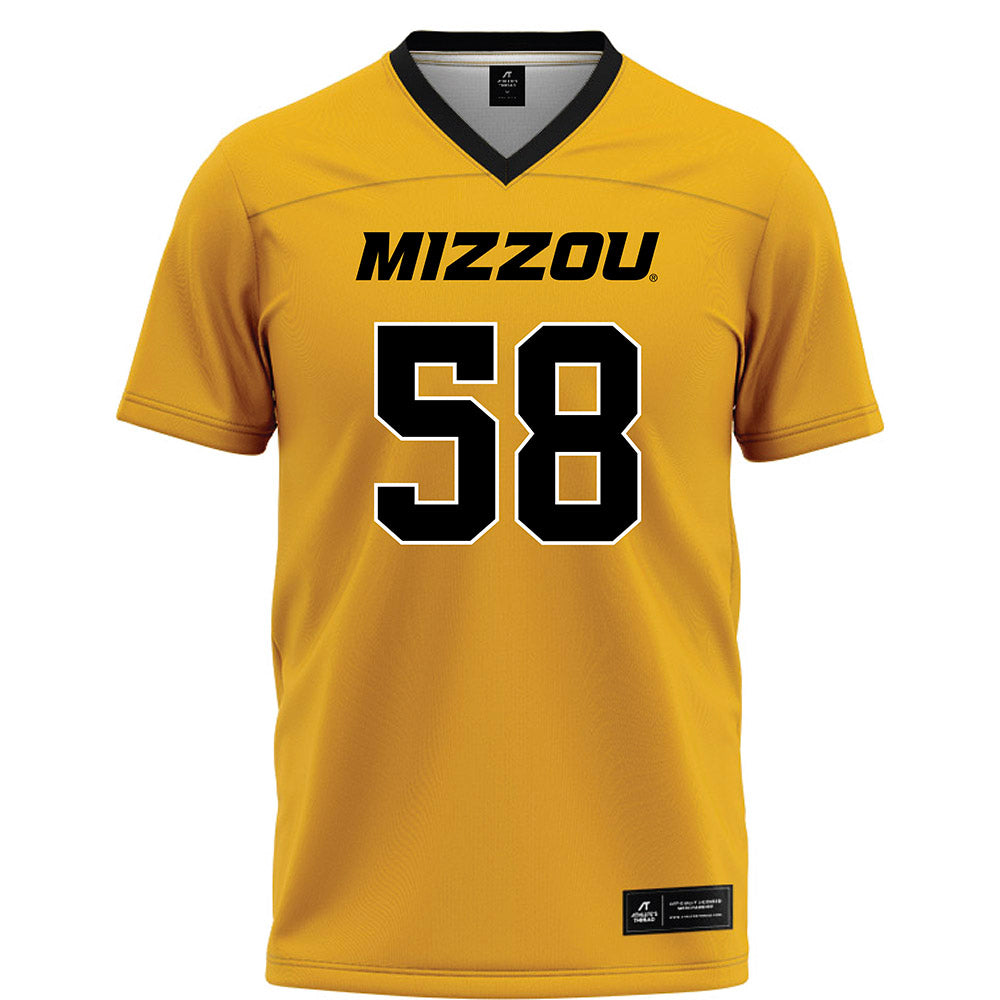 Missouri - NCAA Football : Jackson Daily - Gold Football Jersey