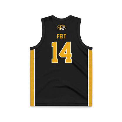 Missouri - NCAA Women's Basketball : Abby Feit - Black Basketball Jersey