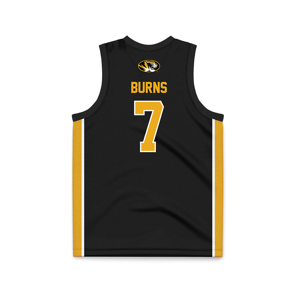 Missouri - NCAA Men's Basketball : Trent Burns - Black Basketball Jersey-1