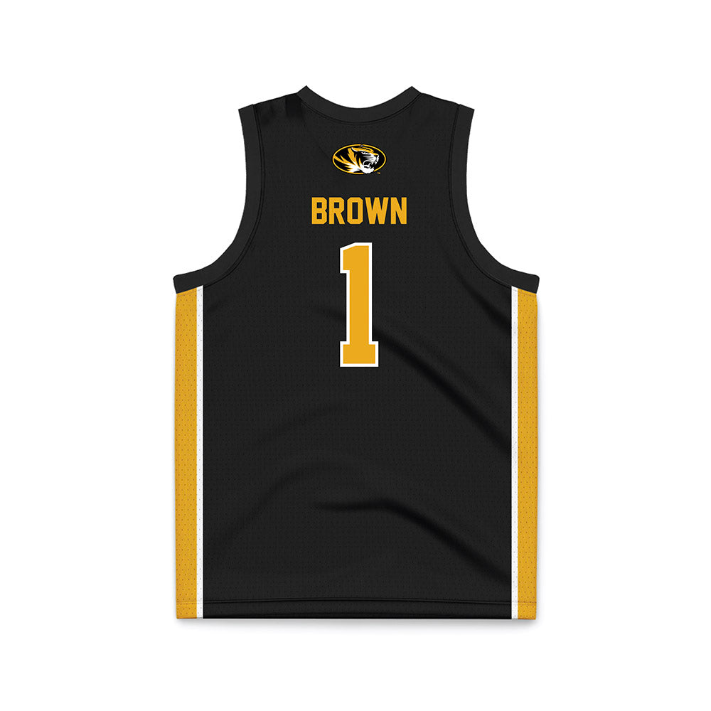 Missouri - NCAA Women's Basketball : DeMyla Brown - Black Basketball Jersey